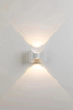 6W Bow Wall Lamp Waterproof LED Wall Light Factory Price Black And White Housing Garden Household Decorative Lights