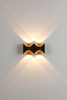 6W Bow Wall Lamp Waterproof LED Wall Light Factory Price Black And White Housing Garden Household Decorative Lights