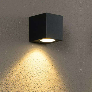 5W Square Single Head Waterproof Wall Lamp Unique Night Lamp IP65 Waterproof Wall Lamp for Garden Yard Decoration