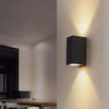 12W Square Double Head Waterproof Wall Lamp Unique Night Lamp IP65 Waterproof Wall Lamp for Garden Yard Decoration