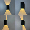 New Up And Down Lamp Led Modern Square IP65 Waterproof Outdoor Home Wall Sconce High Quality Cheap Price