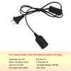 National standard 0.75mm wire 303 switch + E27 bare lamp head Plug Power Button Switch Line Cable LED Lamp EU US Plug Model