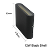 12W IP65 Outdoor lighting Modern Wall Lamp Indoor Waterproof LED Wall lamp Living room Light square led wall light
