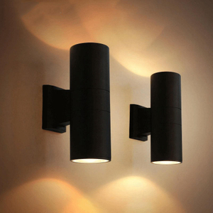 6W 12W COB Up Down Dual-Head Outdoor Led Wall Light Wall Lamp Cylinder Indoor Balcony Fixture Waterproof IP65 Porch Lamp