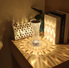 Rose Crystal Acrylic Rechargeable Night Light Table Lamp Tiktok Touch Control Color-changing Desk Lamp