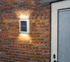 2LED solar lamp IP65 waterproof outdoor lamp courtyard wall lamp for garden villa decoration