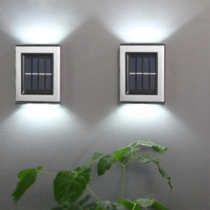 2LED solar lamp IP65 waterproof outdoor lamp courtyard wall lamp for garden villa decoration