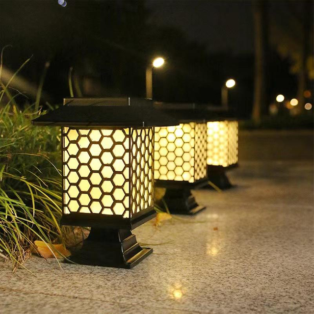 House Type Outdoor Waterproof LED Solar Light Solar lawn lamp Mini Solar Light Garden Powered Cottage Style Spike Spot Small House