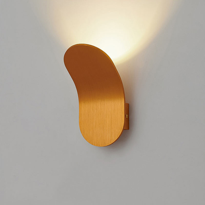 5W LED Indoor Wall Light High Quality Night Light Brown Black White Gray Shell Housing Modern LED Wall Light