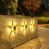 Solar Wall Lamp Outdoor Waterproof Household Garden Terrace Balcony, Atmosphere Decoration Plum Blossom Night Light
