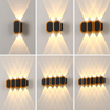 IP65 RGB LED Wall Lamp Outdoor Waterproof Garden Lighting Aluminum 2W 6W 8W 10W 12W Indoor Bedroom Living Room Stairs Wall Light