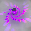 RGB Flower LED Wall Lamp Wall Mounted Remote Projection Colorful Wall Light Luminaire For Party Bar Lobby KTV Home Decoration