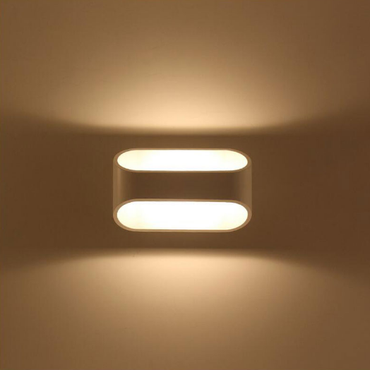 2023 New White Aluminum 5W RGB Wall Lamp Up And Down Indoor Wandlamp Diy Color with Controller Indoor Wall Lamp RGB Wall Lamp