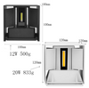 Hot Sell Modern LED Up Down Lighting Living Room Cube Sconce Lamp Fixture Mount Indoor Outdoor Wall Light 20W 12CM Cube Light