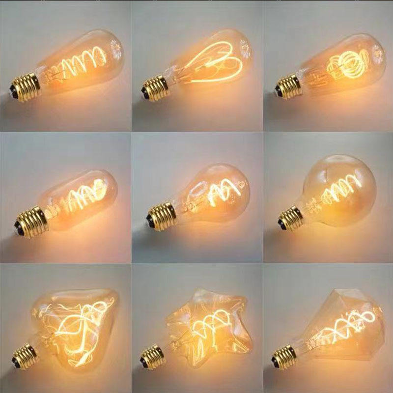 E27 Tungsten Bulb Various Style St64 Vintage Retro Decorative Bulb Lamp 220v Silk 40W Warm Yellow Bulb Lamp