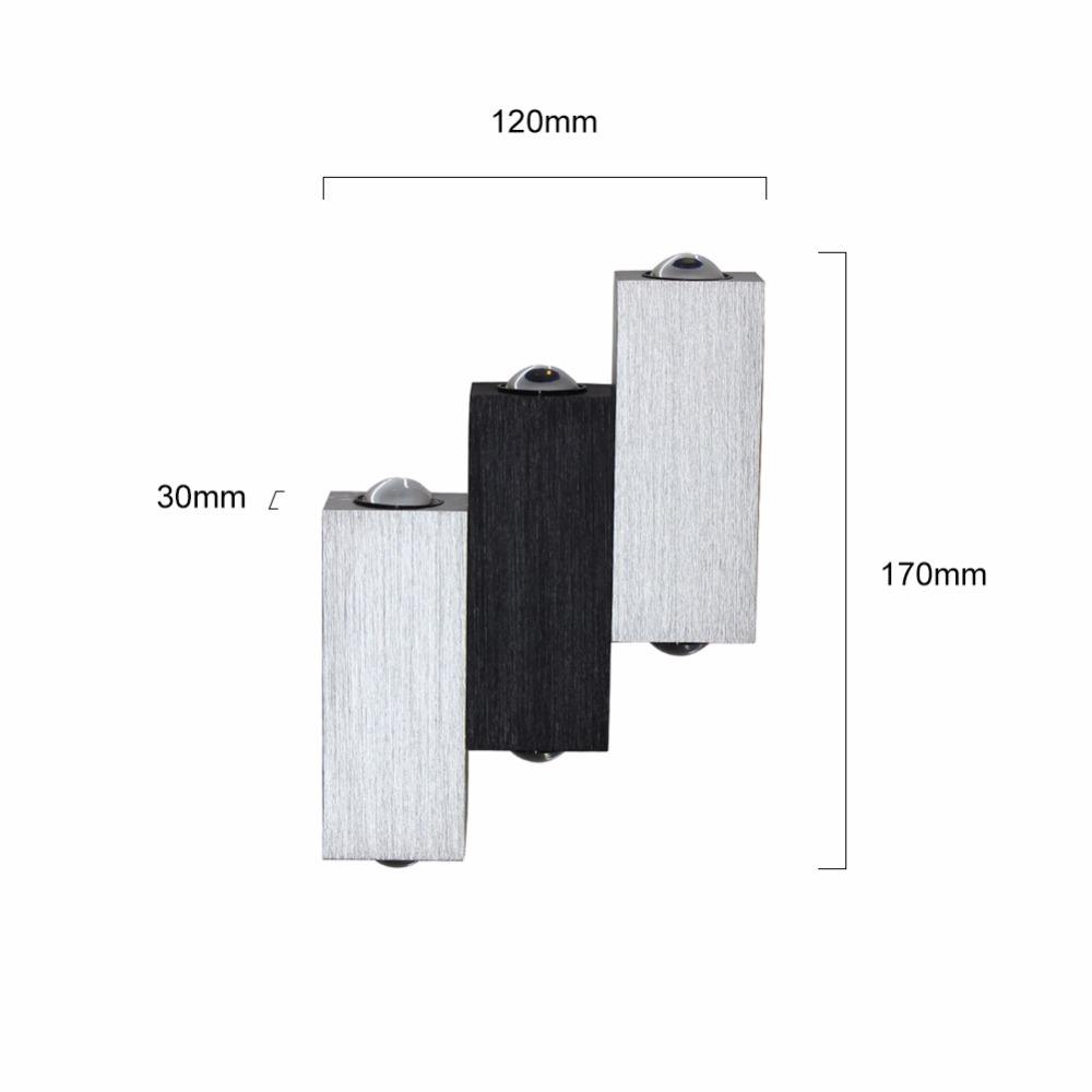 6W SILVER Decorative led light New outdoor stair wall lamp and outdoor nightlight home wall lights fancy lights for home