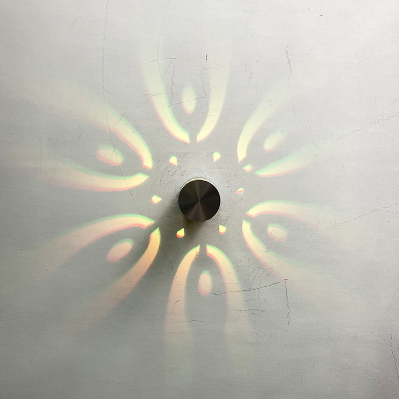 New RGB led lamp with controller beautiful high quality cheap price night light Spiral hole RGB LED Wall Lamp Light