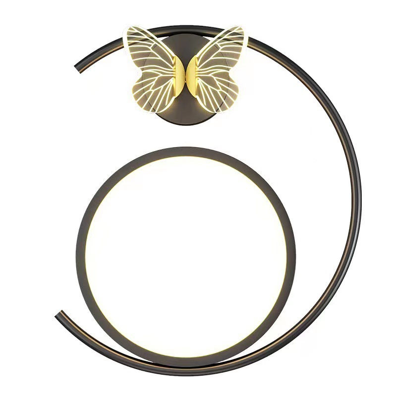 Nordic style wall lamp Butterfly hanging lamp Butterfly wall light LED Modern Butterfly Wall Lamp Decor Bedside Lamps For Home Living Room Nordic Indoor Lighting