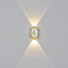 Gold Simple Modern Style Aplique Led Pared Wandlampe Waterproof Lamp Fixture Luminous Lighting Sconce Indoor Decoration Light