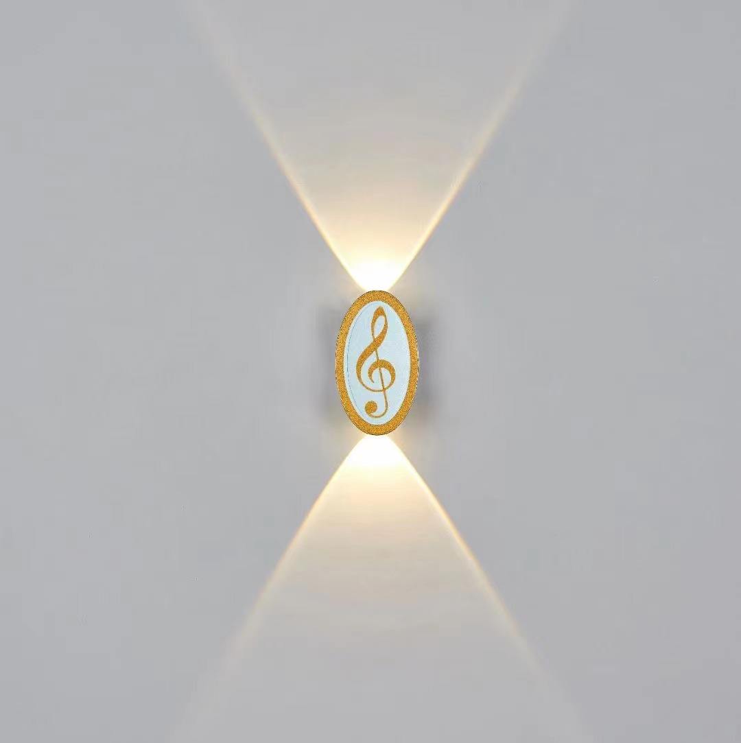 Gold Simple Modern Style Aplique Led Pared Wandlampe Waterproof Lamp Fixture Luminous Lighting Sconce Indoor Decoration Light