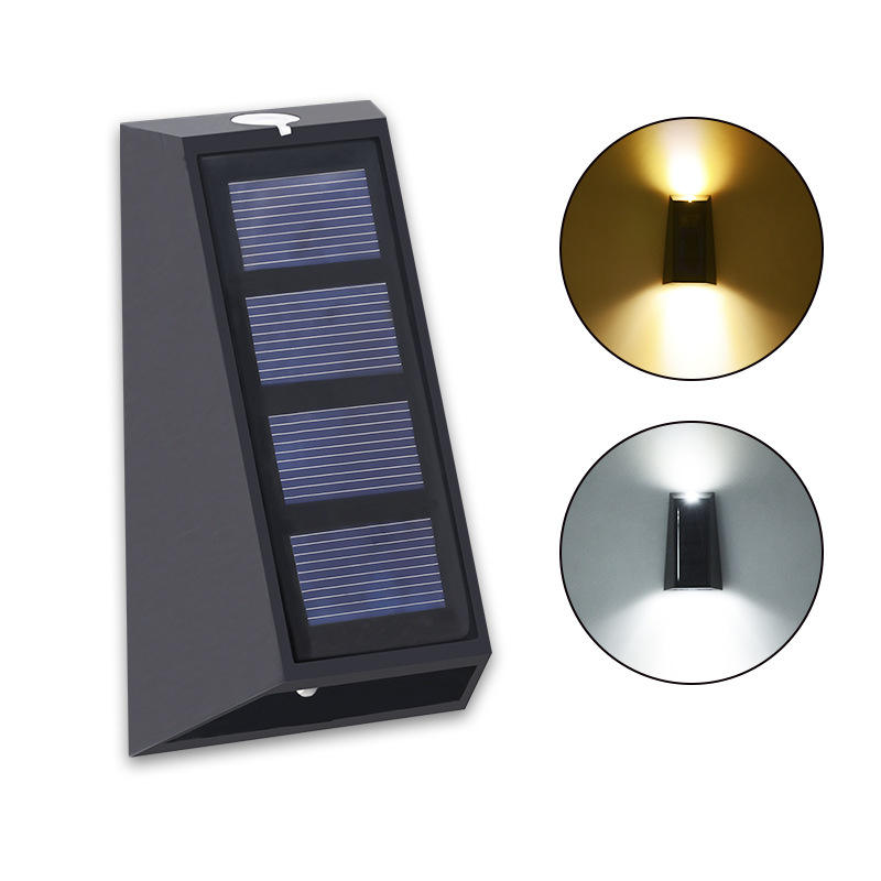 led solar lamp path staircase outdoor waterproof wall light
