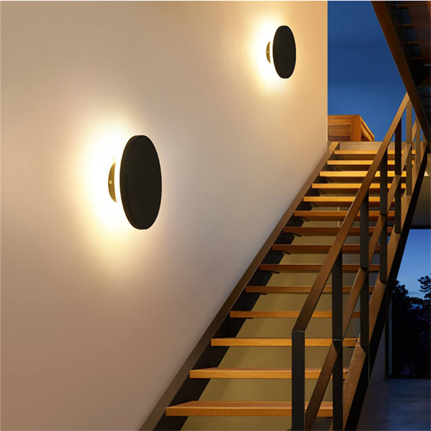 Solar eclipse wall lamp Round and Square Shell lamp outdoor sconces Nordic Indoor For Corridor Aisle Wandlamp Modern Decora lamps interior wall lights