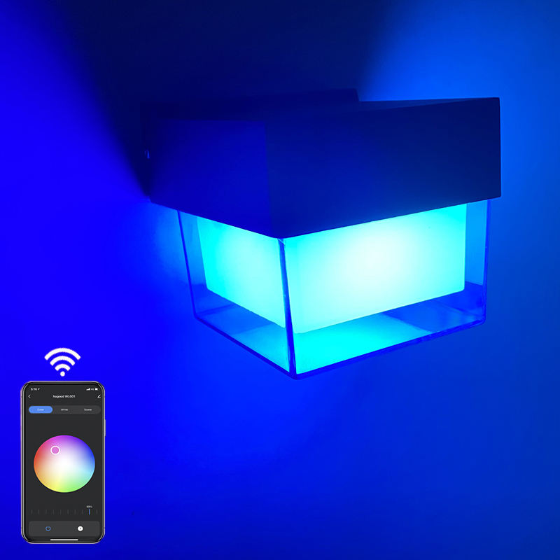 New Design Hot Selling High Quality 3w 6w 9w Outdoor Single Down Led Cob Wall Light Round Led Wall Lamp IP65 Crystal Hotel Lamp