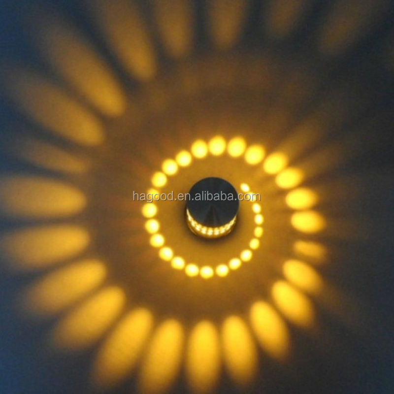 Top Selling 3W AC85~265V Aluminum Wall Mounted Sconce Indoor Decoration Lamp RGB Wall Light with Controller