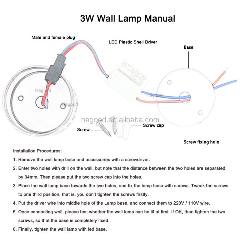 Top Selling 3W AC85~265V Aluminum Wall Mounted Sconce Indoor Decoration Lamp RGB Wall Light with Controller