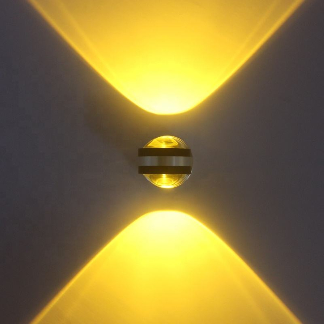 Indoor LED Wall Lamp Living Room Decoration Wall Light Home Lighting Fixture Loft Stair Light Round Aluminum AC90-260V
