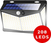 Solar Outdoor Lamp With Motion Sensor Solar Wall Lamp 208 LED Waterproof Garden Lighting With Sensor For Outdoor