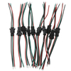 JST SM 3 Pins/head Male to Female Plug/Wire Quick Connector for WS2812B RGB LED Strip