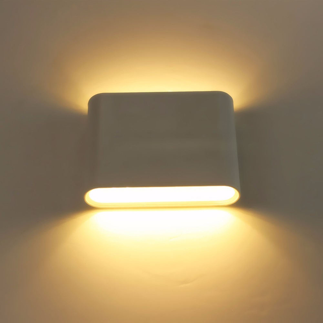 Well Designed Wall Lamp Square 6W Up And Down Outdoor Light Led With Factory Wholesale Price Waterproof Lighting