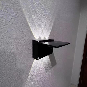 Outdoors Solar Powered Wall Remote Control Street Light Solar Lamps Dark Sensation Porch Street Garage Garden 3 Modes Motion