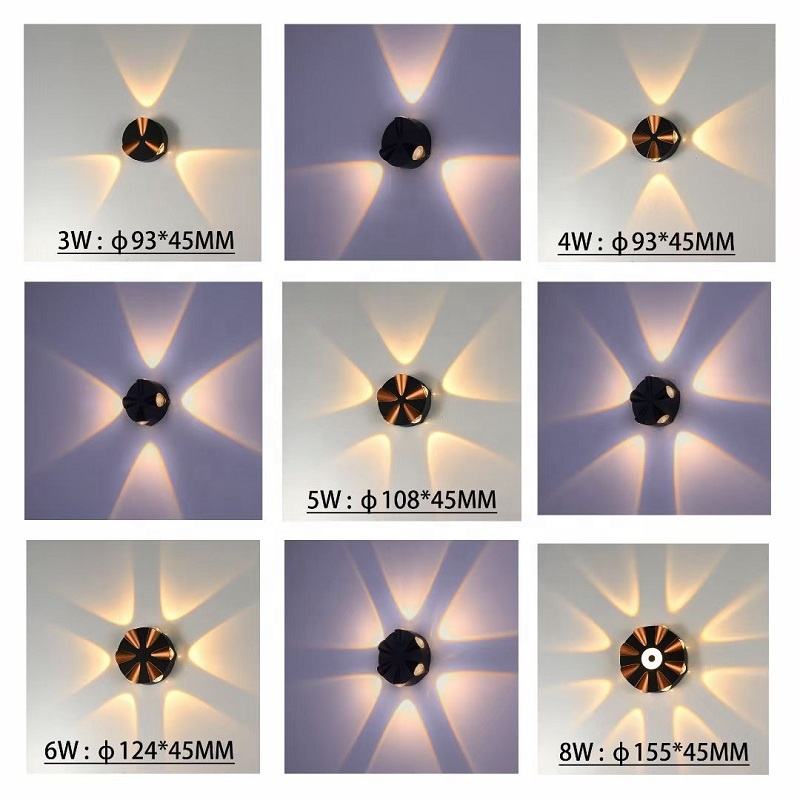 LED Wall Lamp Waterproof Outdoor Wall Light Porch Garden Bedroom Indoor Modern Nordic Sconce Luminaire 2/4/6/8/10/12W AC85-265V