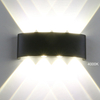8W Outdoor Waterproof Wall Lamp COB Aluminum Modern Wall Light for Garden