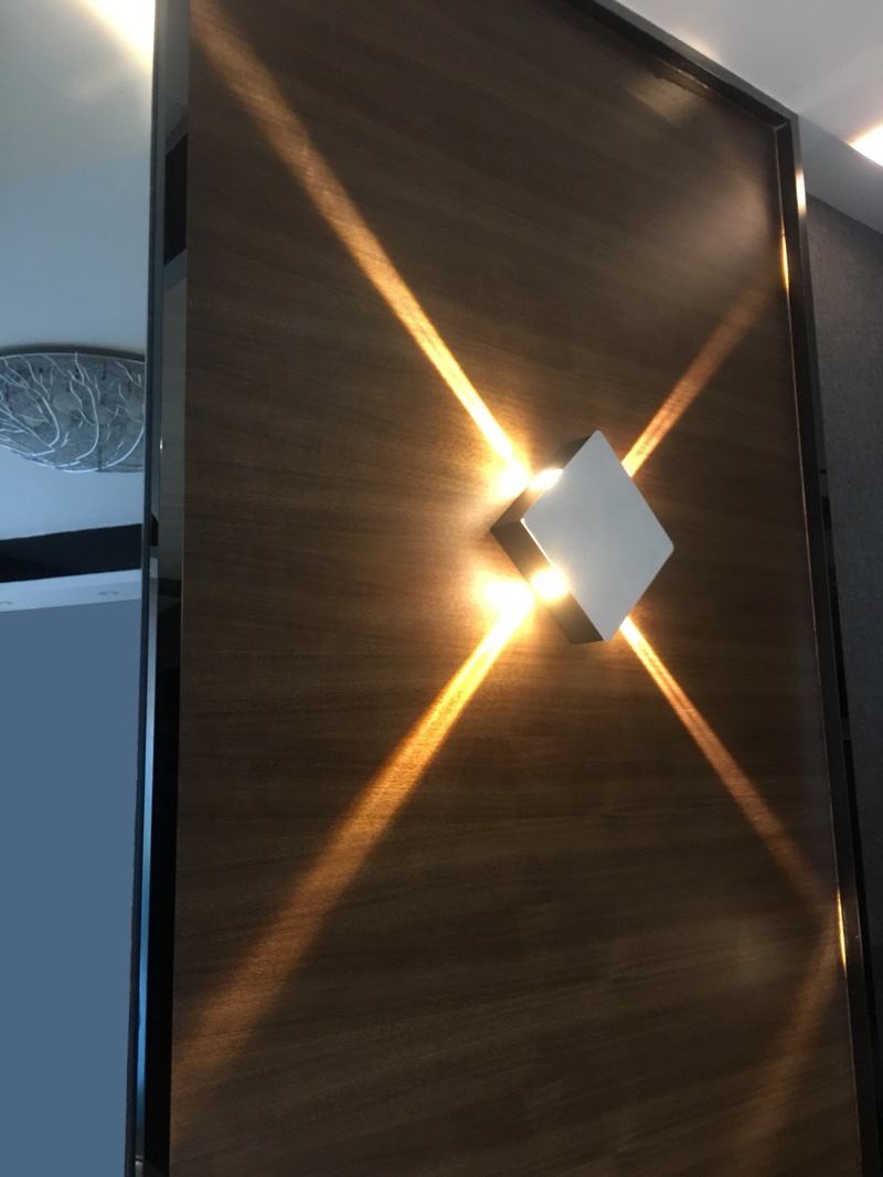 LED Indoor Wall Lamp Wall-mounted Aluminum Hoteol Barber Shop Wall Lamp Living Room High Quality Cross Star with Good Price