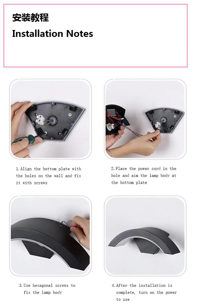 modern led outdoor wall lights