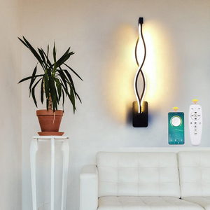 21W LED Wandspot Smart 2.4G Dimming Indoor Rooms Aluminum Wall Light With Controller In Stock