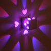 3W LED Love heart 3W RGB Remote Control wall Lamp for Home Bedroom stair Foyer Decoration Decorateur Beauty Room