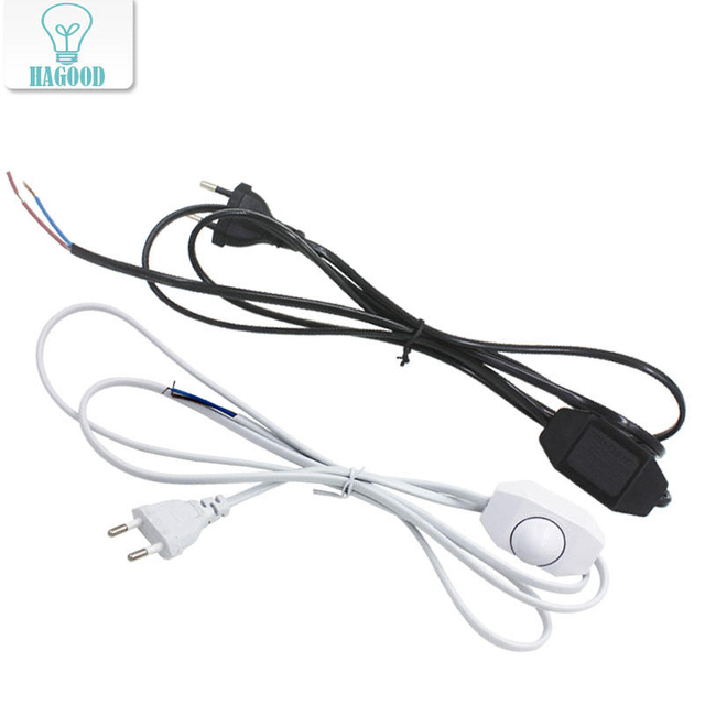 Light dimmer Cord Wire Light Switching Plug Power dimming Button Switch 1.8m Line Cable LED Lamp EU US Plug Model