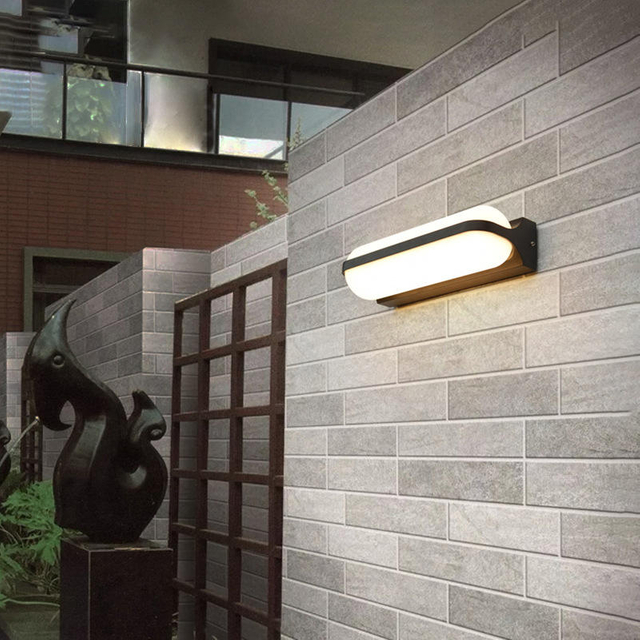 Home decorative modern waterproof outdoor wall light project rectangle wall lamp wall mounted light