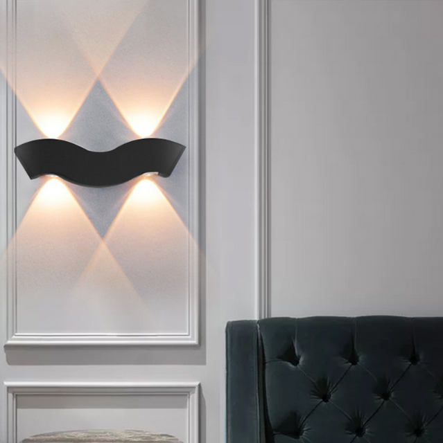 Modern LED Wall Light Waterproof IP65 Up Down 4W Outdoor Lighting Home Hotel Shop Corridor Porch Sconce Wall Lamps AC 220V 110V