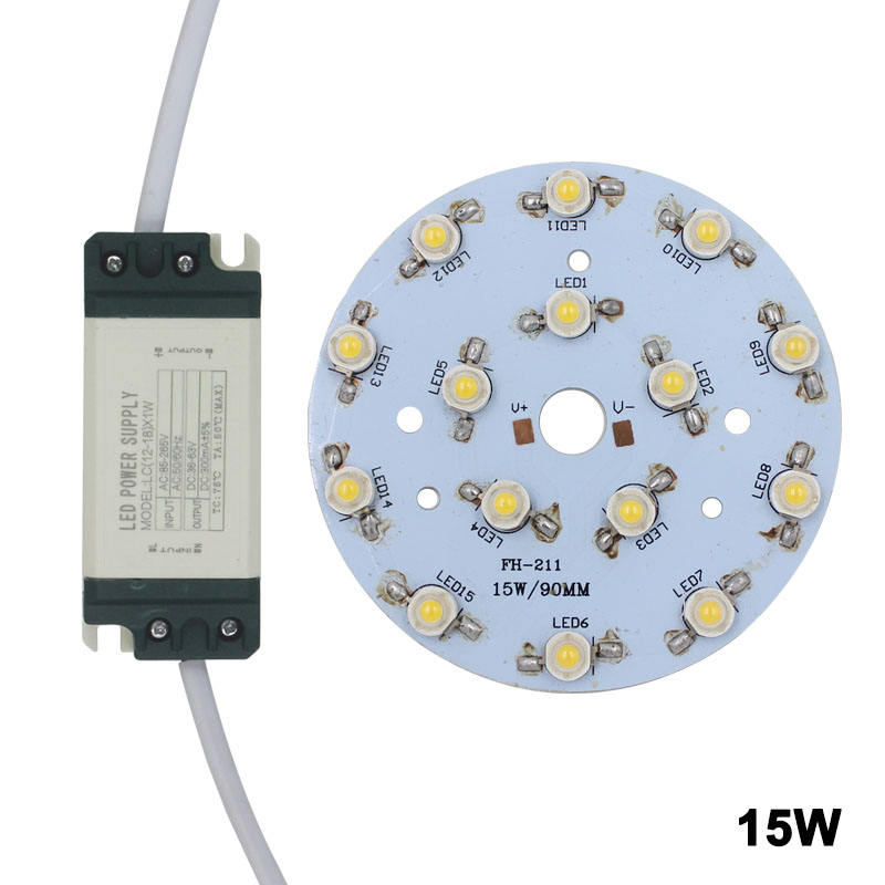 24W LED bulb spot light Star high power chip board panel LED plastic shell power supply driver