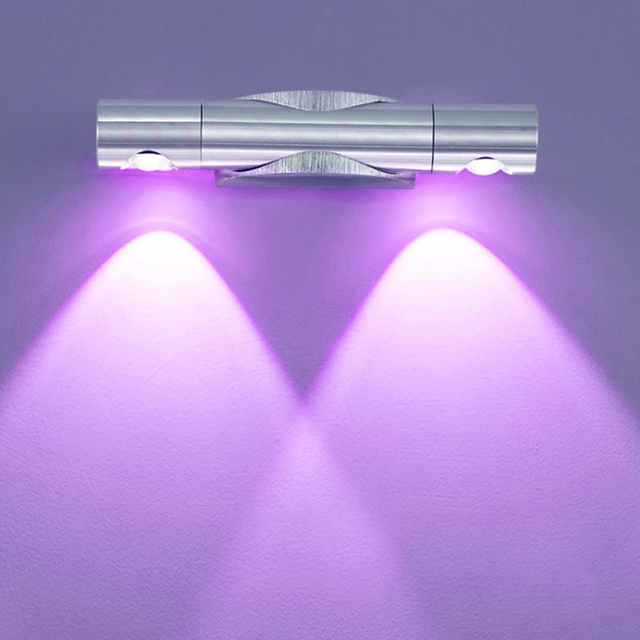 2x3W 360 Degrees Rotation Up And Down Wall Lamp Fixtures Decorative Wall Lamp Reading Wall Lamp 