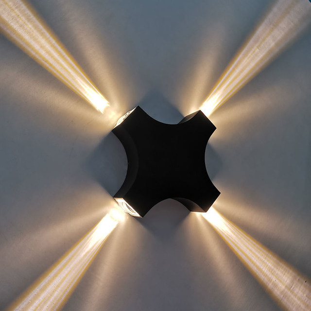 4W 12W Wall mounted modern design waterproof outdoor lamp up down loft RGB remotable control LED wall lamps wandlamp