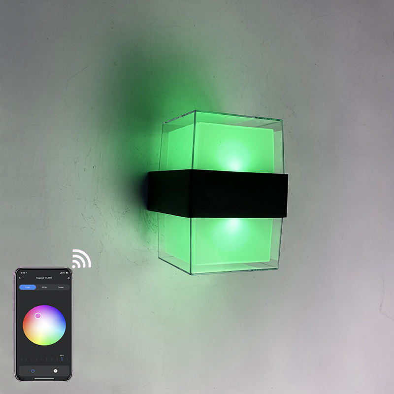Tuya Smart WiFi LED Wall Lamp 15W RGBW Outdoor Indoor APP Waterproof Sconce Dimmable Garden Light Work with Alexa Google Alice