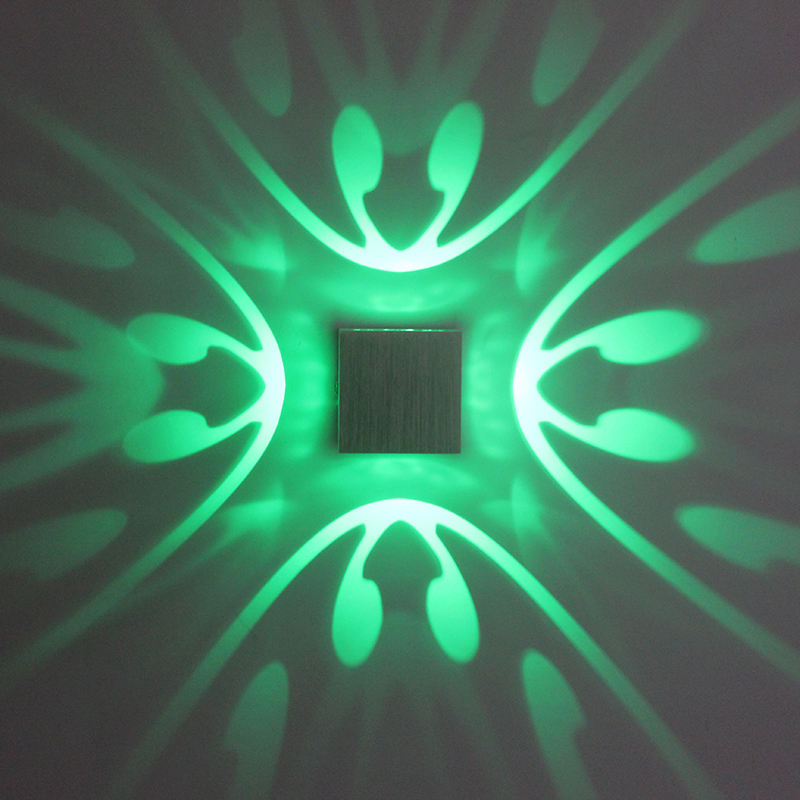 2023 High Quality RGB Led Lamp Four-sided Butterfly Wall Lamp And Indoor Nightlight with Factory Price