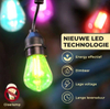 Smart garden lighting 15m RGB garden atmosphere lighting wire smart phone control E27 plug manufacturer direct sales