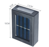 Solar Night Light Outdoor Garden Wall Waterproof Light 2LED Up and Down Lighting Outdoor Decorative GardenTerrace Balcony